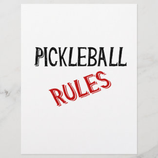 Pickleball-Regeln: schwarz Flyer