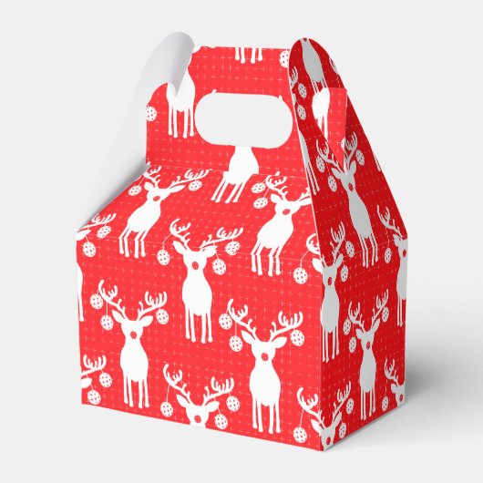 Pickleball Reindeers Frohe Weihnachten 🎁 Geschenkschachtel (Rückseite)