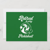 Pickleball Remüde spielen Pickleball Woman Modern Einladung (Rückseite)