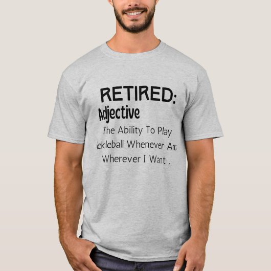 Pickleball Retirement Shirt für Opa (Vorderseite)