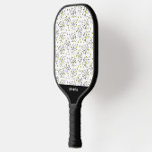 PIckleball Retro Daisy Blume Gelber Polka Dot Schläger (Links)