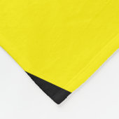 PICKLEBALL Retro-Hellgelber Schwarzer Farbblock Fleecedecke (Ecke)
