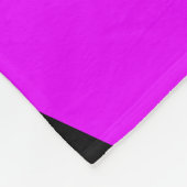 PICKLEBALL Retro-Hellrosa Schwarzer Farbblock Fleecedecke (Ecke)