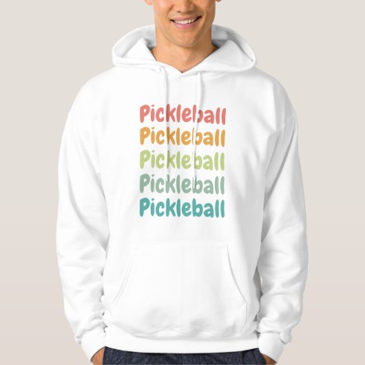 Pickleball Retro Pickleball Player Hoodie (Vorderseite)