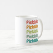 Pickleball Retro Pickleball Player Kaffeetasse (VorderseiteRechts)