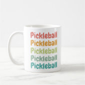 Pickleball Retro Pickleball Player Kaffeetasse (Links)