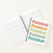 Pickleball Retro Pickleball Player Notizblock (Innenseite)