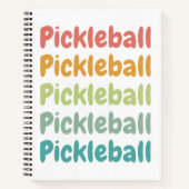 Pickleball Retro Pickleball Player Notizblock (Vorderseite)