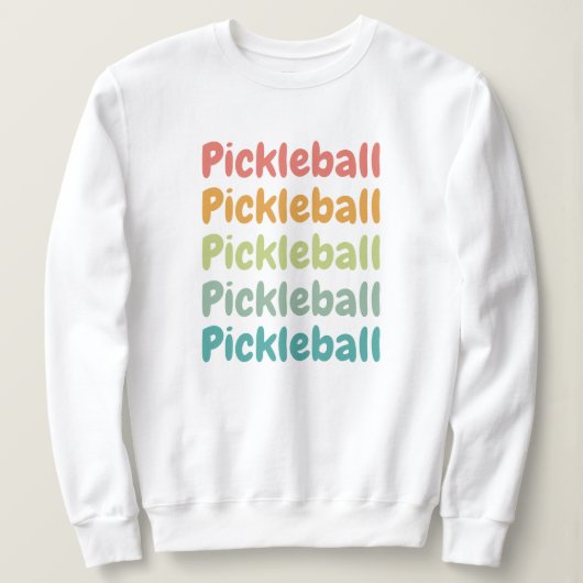 Pickleball Retro Pickleball Player Sweatshirt (Design vorne)