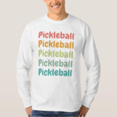 Pickleball Retro Pickleball Player T-Shirt (Vorderseite)