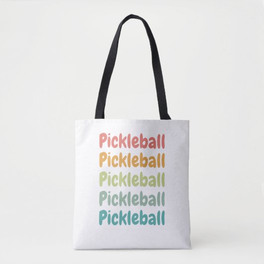 Pickleball Retro Pickleball Player Tasche (Vorderseite)