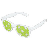 Pickleball Retro-Sonnenbrille von PKLBLN Partybrille (Schrägansicht)