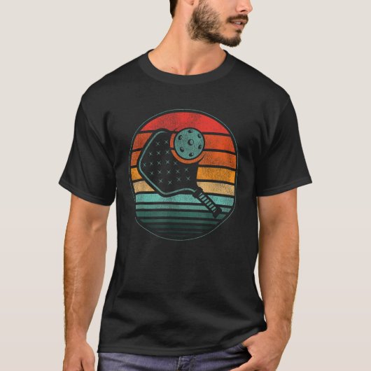 Pickleball Retro Vintag T-Shirt (Vorderseite)