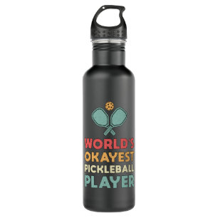 Pickleball Retro World's Super Pickleball Player Edelstahlflasche
