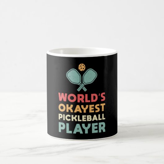 Pickleball Retro World's Super Pickleball Player Kaffeetasse (Mittel)