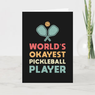 Pickleball Retro World's Super Pickleball Player Karte