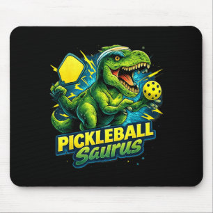 Pickleball Rex Dinosaur lustiger Pickleball-Spiele Mousepad