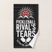 Pickleball Rivals Tränen Funny Graphic Handtuch (Handtuch)