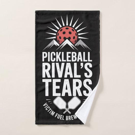 Pickleball Rivals Tränen Funny Graphic Handtuch (Handtuch)