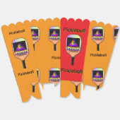 Pickleball Rote und Orange Popcorn Geschenkschachtel (Ungeklappt)