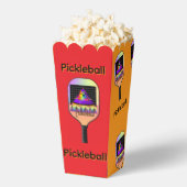 Pickleball Rote und Orange Popcorn Geschenkschachtel (Geplatzt)