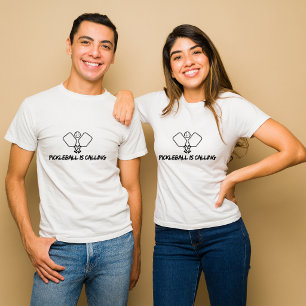 Pickleball ruft Paar T-Shirt