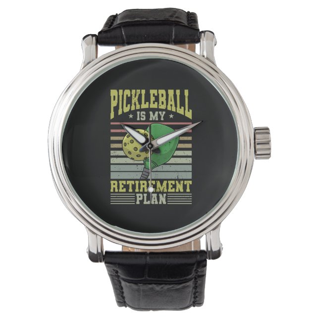 Pickleball - Ruhestand bei Pickleball Armbanduhr (Vorderseite)