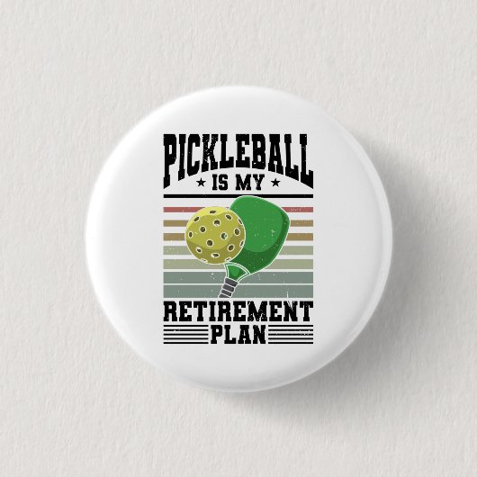 Pickleball - Ruhestand bei Pickleball Button (Vorderseite)