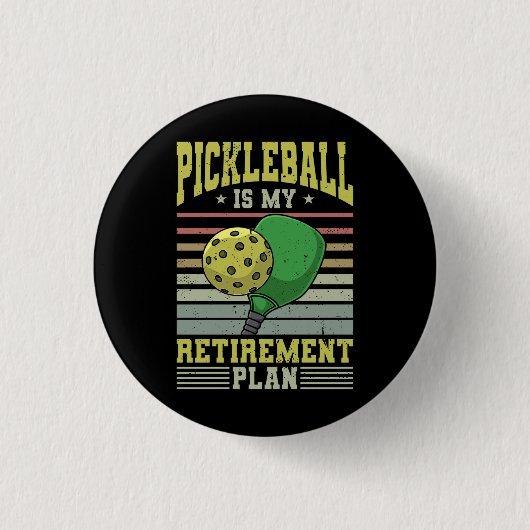 Pickleball - Ruhestand bei Pickleball Button (Vorderseite)