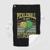 Pickleball - Ruhestand bei Pickleball Golfhandtuch (Insitu)