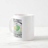 Pickleball - Ruhestand bei Pickleball Kaffeetasse (Vorderseite Links)
