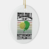 Pickleball - Ruhestand bei Pickleball Keramik Ornament (Rechts)