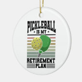 Pickleball - Ruhestand bei Pickleball Keramik Ornament (Links)