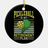 Pickleball - Ruhestand bei Pickleball Keramik Ornament (Vorne)