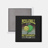 Pickleball - Ruhestand bei Pickleball Magnet (Vorderseite/Rückseite)