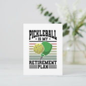Pickleball - Ruhestand bei Pickleball Postkarte (Stehend Vorderseite)