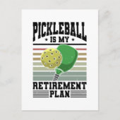 Pickleball - Ruhestand bei Pickleball Postkarte (Vorderseite)