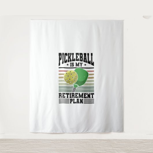 Pickleball - Ruhestand bei Pickleball Wandteppich (Vorderseite)