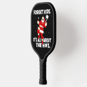 Pickleball rund um die Dinks Funny Santa Black Schläger (Links)