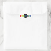 Pickleball-Rundaufkleber Runder Aufkleber (Tasche)