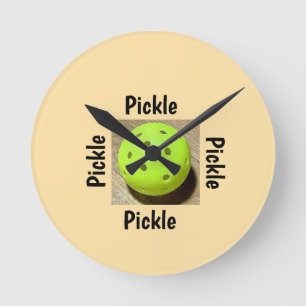 Pickleball runde wanduhr