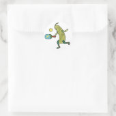 Pickleball Runder Aufkleber (Tasche)