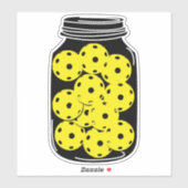 Pickleball-Saison, Pflückenjar-Aufkleber Aufkleber (Blatt)