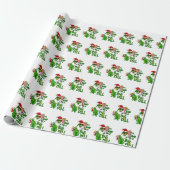 Pickleball Santa Big Dill Geschenkpapier (Ungerollt)