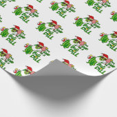 Pickleball Santa Big Dill Geschenkpapier (Ecke)