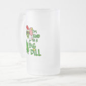 Pickleball Santa Big Dill Mattglas Bierglas (Vorderseite Links)