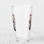 Pickleball Santa Claus Weihnachten Glas (Rechts)