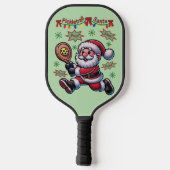 Pickleball Santa Claus Weihnachten Pickleball Schläger (Rückseite)