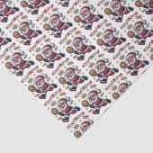 Pickleball Santa Claus Weihnachten Seidenpapier (Detail)