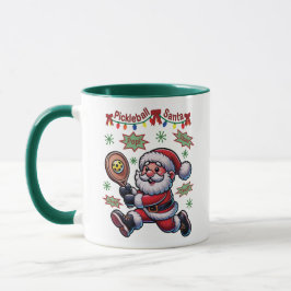 Pickleball Santa Claus Weihnachten Tasse